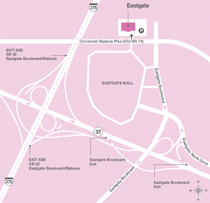 Eastgate Directions & Location Information